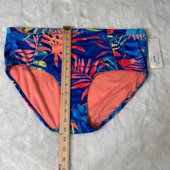 NWT Peyton & Parker "Under the Sea" Tropical High-Rise Bathing Suit Bottom - Picture 7 of 9